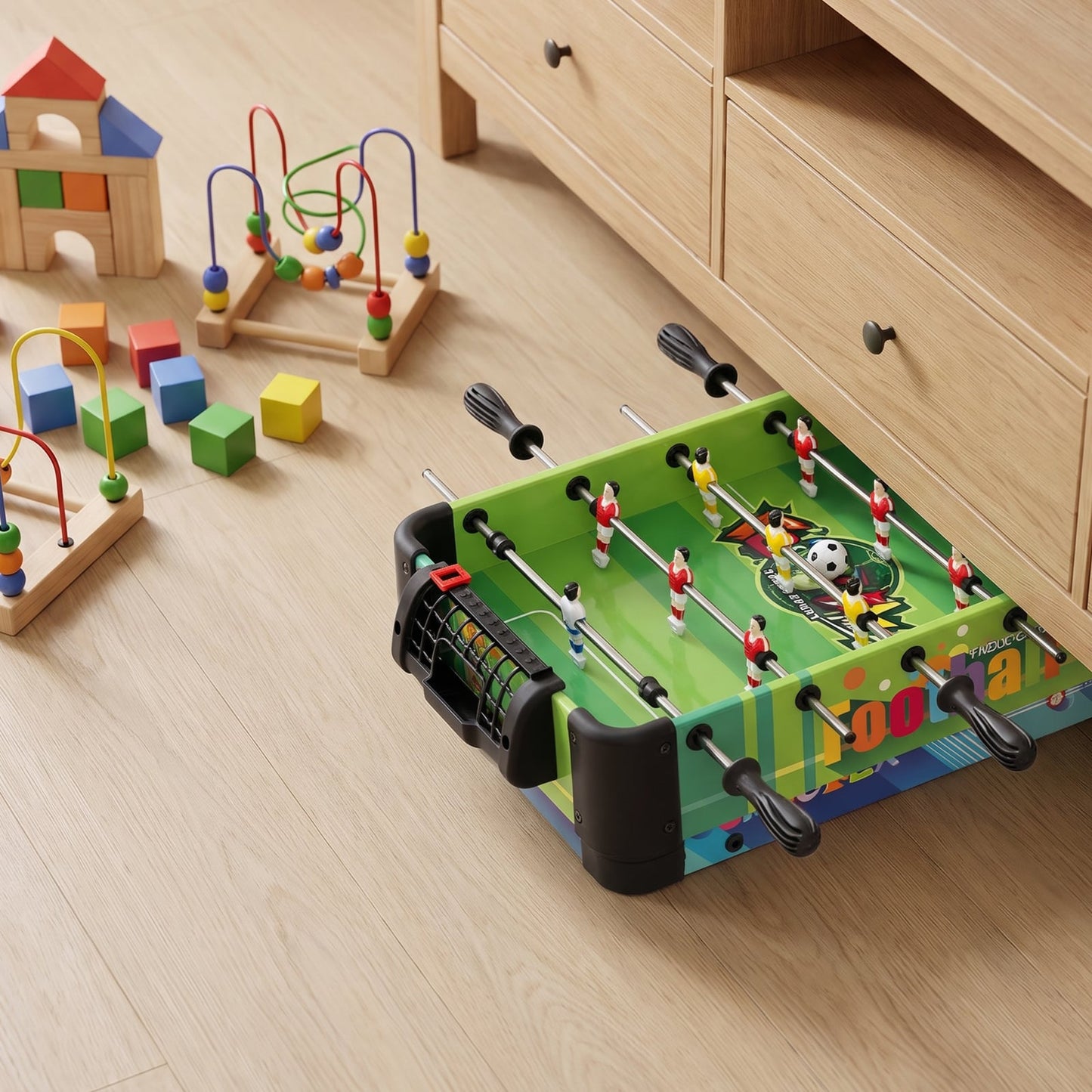 4 in 1 Combo Game Table Set with Full Accessories for Kids Age 3+