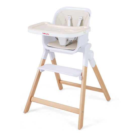 4-in-1 Convertible Baby High Chair in Beige