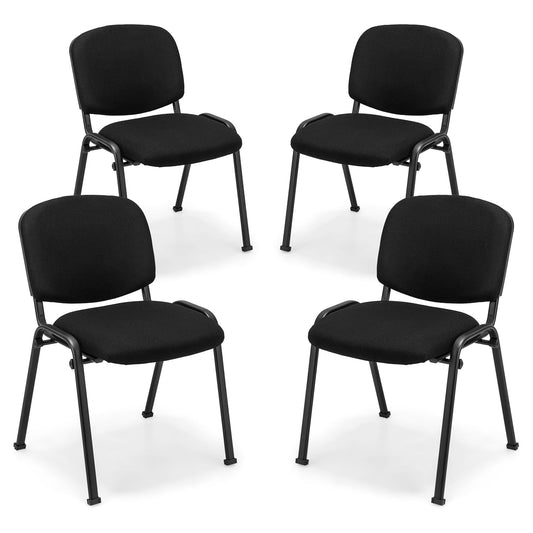 4-Pack Conference Chair Set in Black