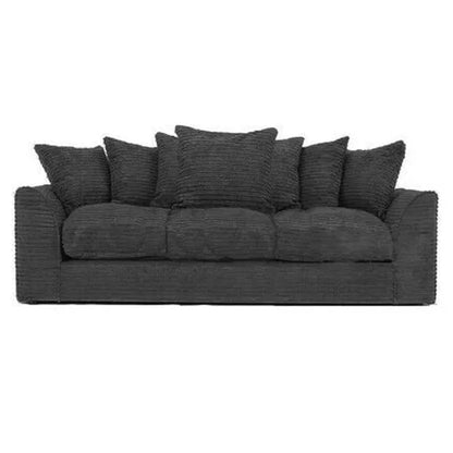 Desmond Jumbo Cord 3 Seater Sofa Grey and Other Colours