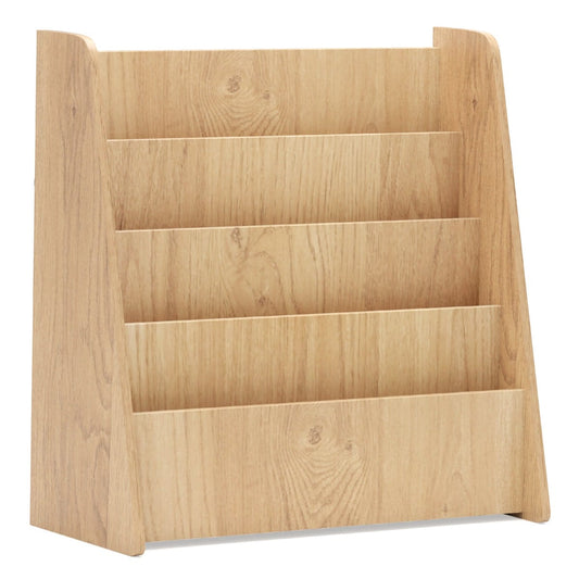 4-Tier Kids Bookshelf with Deep Compartments for Kids Bedroom-Natural