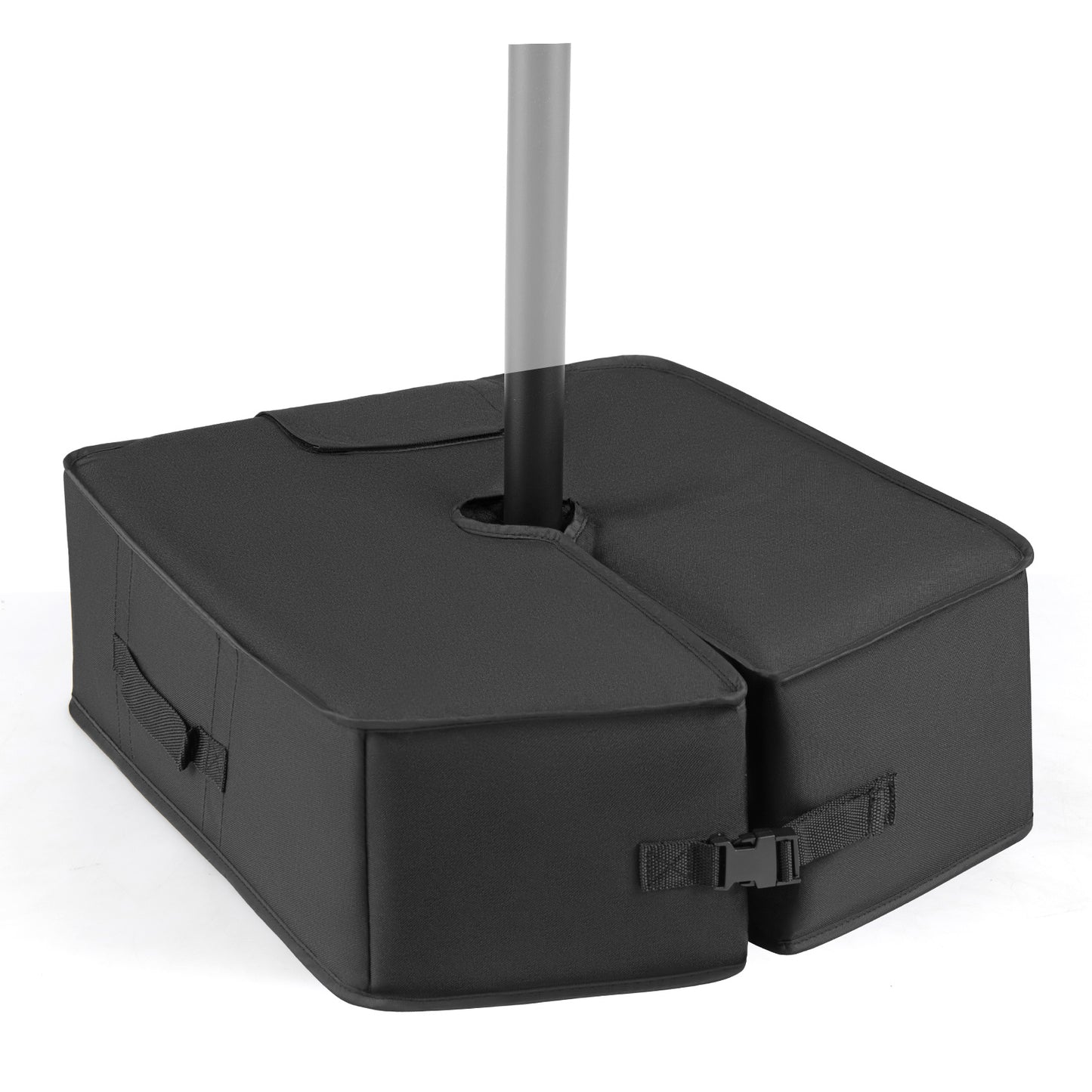 40 kg Umbrella Base Weight Sand-fillable Bag with Weatherproof Fabric-Black