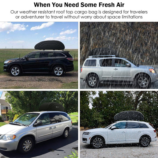 400L Waterproof Car Roof Bag Foldable Rooftop Cargo Carrier