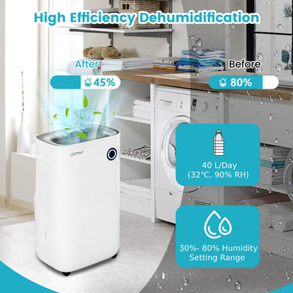 Dehumidifier 40L/Day  with 5 Modes and 2 Speed