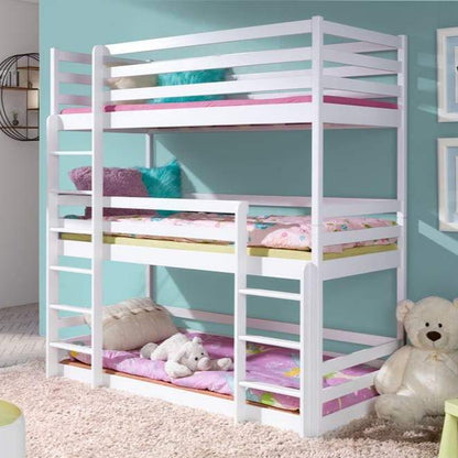 Wooden Triple Bunk Bed Ted