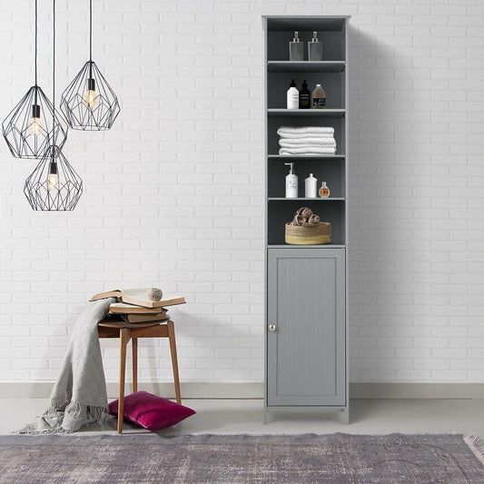 7-Tier Tall Freestanding Cabinet-Grey