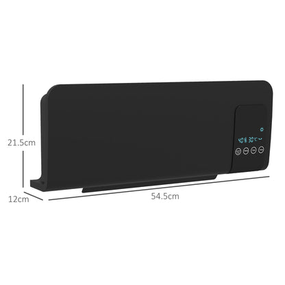 HOMCOM 2000W Wall Mounted Heater, 18-45√Ç¬∞C Temperature, Black
