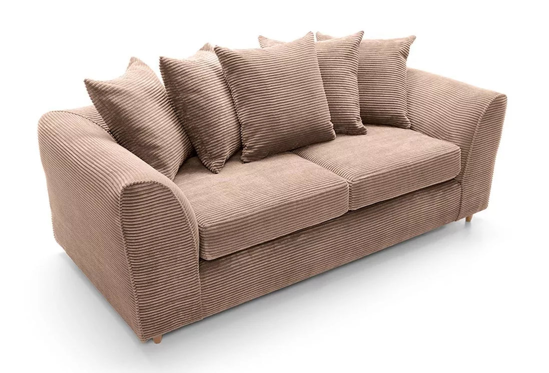 Jill Jumbo 3 Seater Sofa - Brown