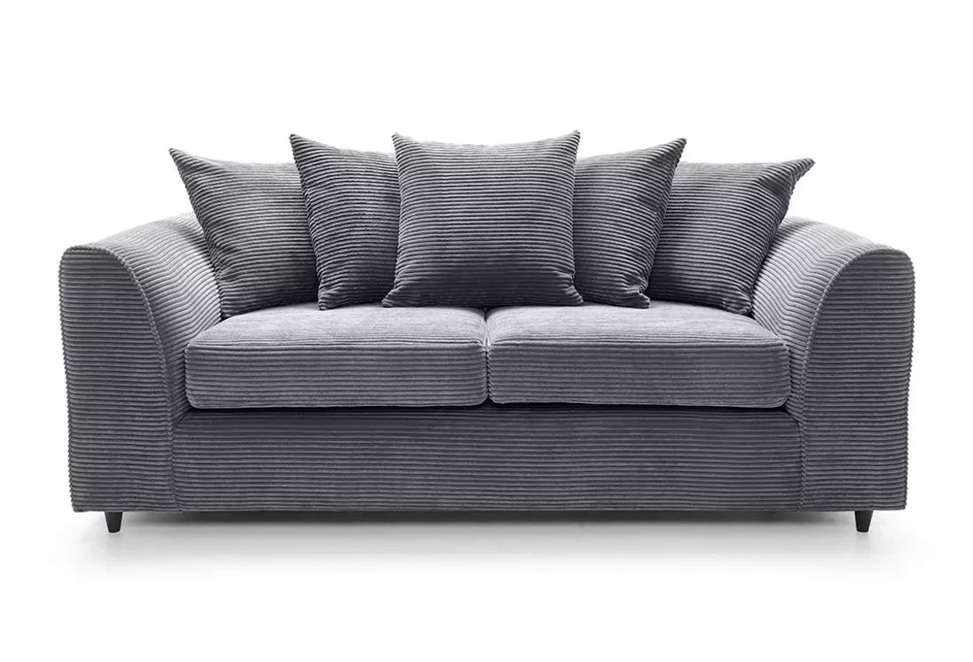 Jill Jumbo 3 Seater Sofa - Grey