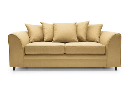 Dorota II Fabric Corner Sofa - Mustard