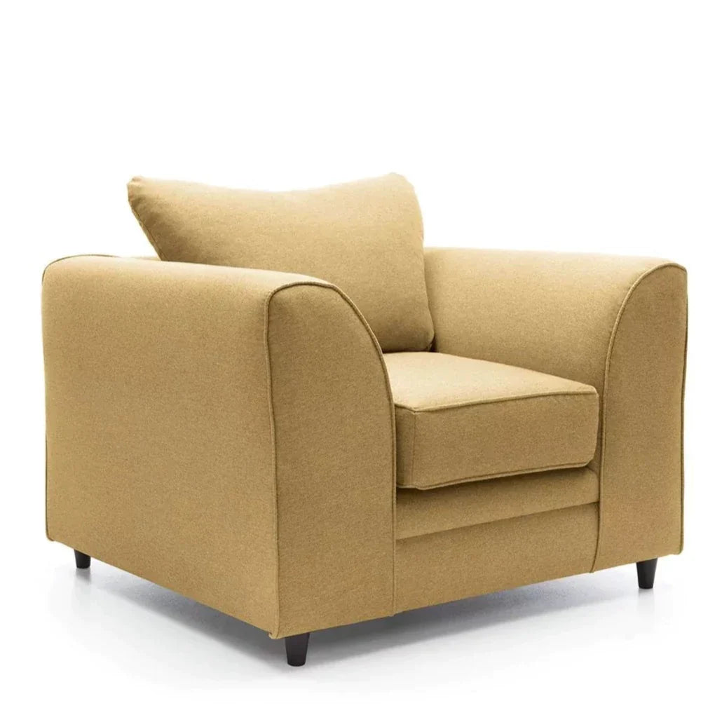 Dorota II Fabric Corner Sofa - Mustard