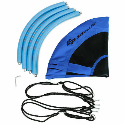 100cm Children Flying Saucer Tree Swing with Adjustable Rope-Blue