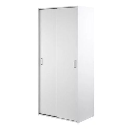 Classic Design 2 Sliding Doors Wardrobe - White