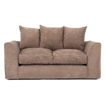 Sofa narożna Porto Jumbo Cord - brązowa