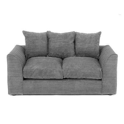 Sofa narożna Porto Jumbo Cord - brązowa