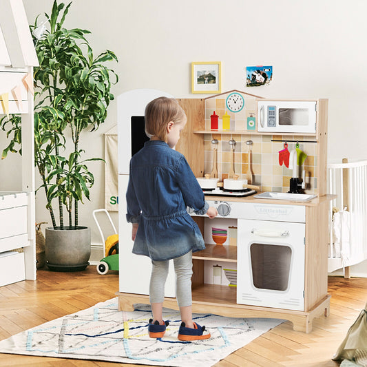 Pretend Cooking Play Toy with Realist Light and Sound for Kids