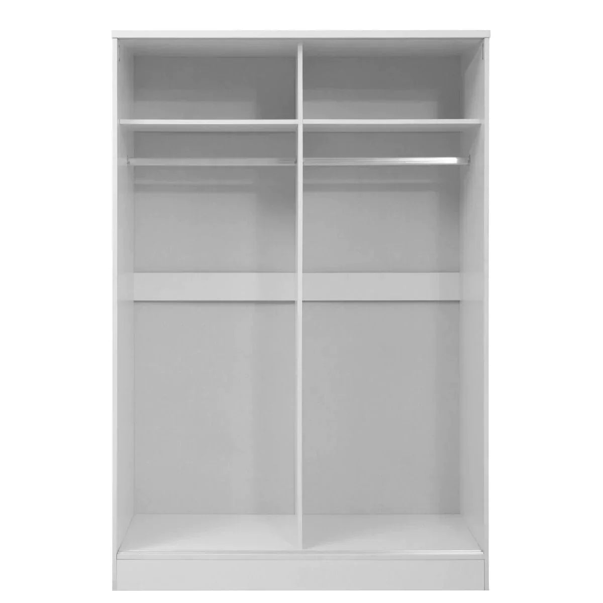 Reflect High Gloss XL 2 Door Sliding Wardrobe - Matt White