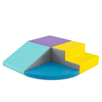 4 pcs. Foam building blocks for romping &amp; climbing giant building blocks large building blocks blue + purple