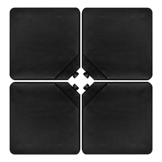 4 Pieces Portable Square Outdoor Umbrella Base with Handle