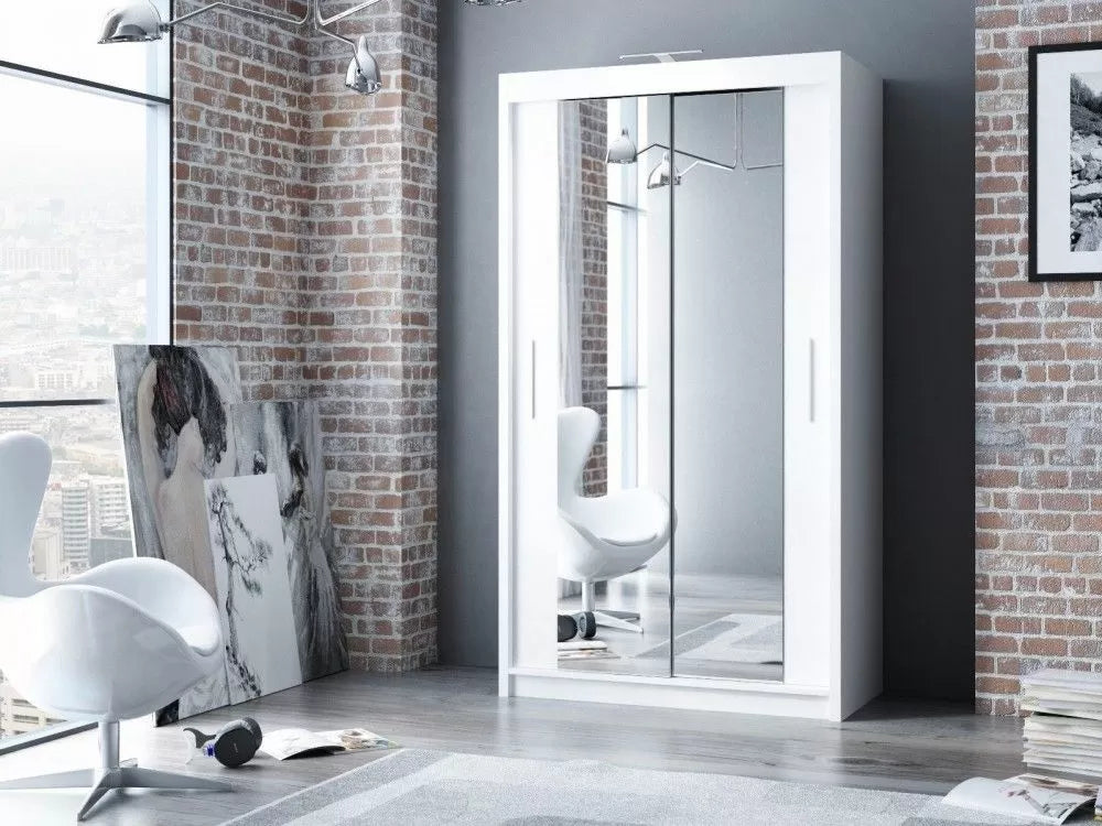 Avanti Sliding Wardrobe - White, Black, Grey