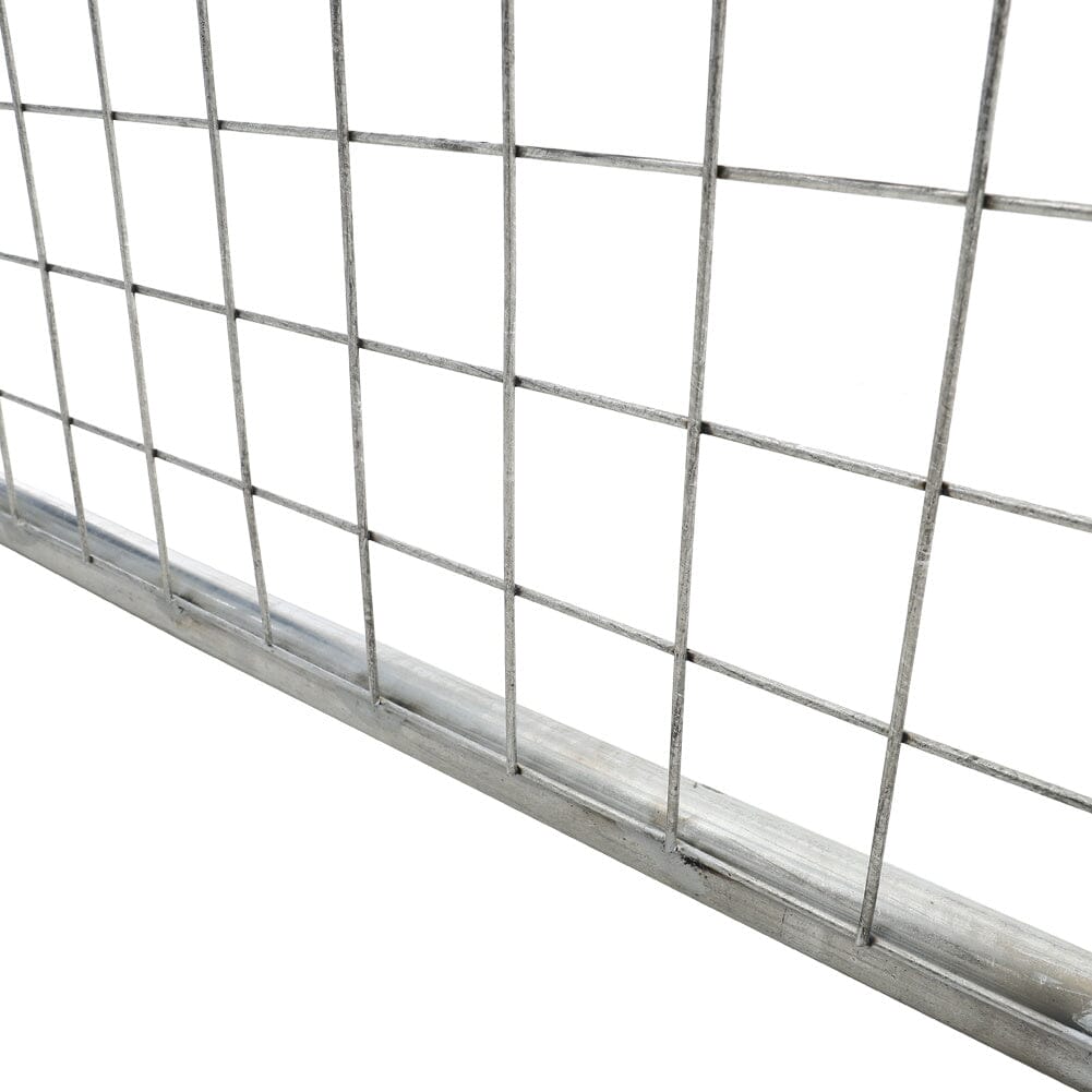 Durable Half Mesh Galvanized Metal Field Gate