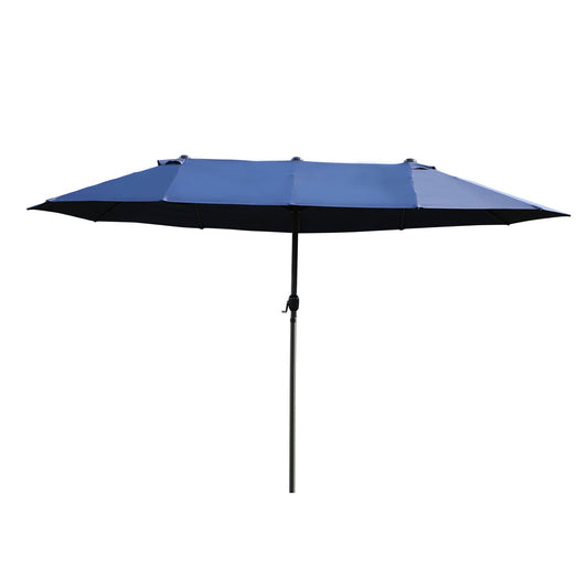 Parasol dwustronny Outsunny, 2,7x4,6 szer. x 2,4 wys. m-niebieski