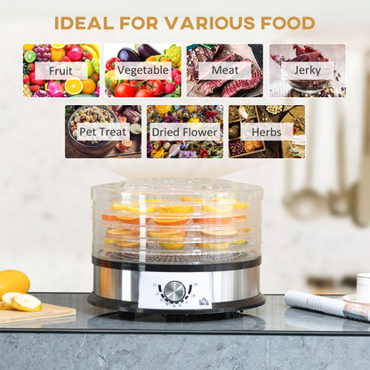 HOMCOM 40-70_ Five-Tray Food Dehydrator