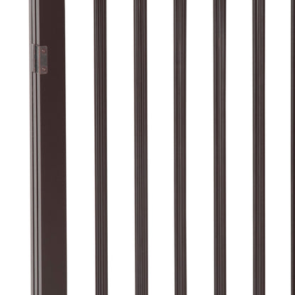 PawHut 3 Panel Stair Gate Foldable Dog Door Gate Indoor Free Standing Safety Gate Pet Barrier 76cm Height