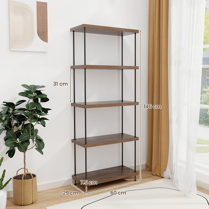 5-Tier Multipurpose Display Rack with Metal Frame 2 Pack