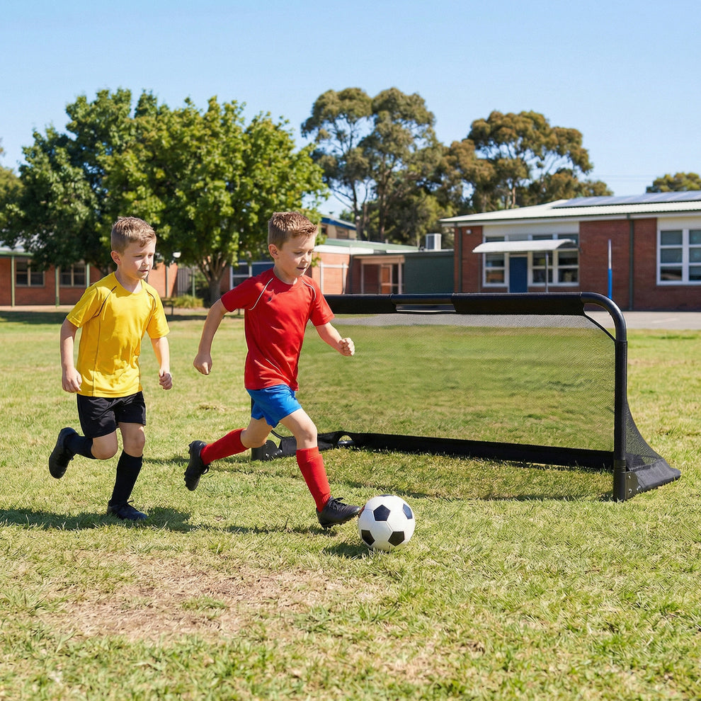 5 x 2 FT Foldable Soccer Goal for Kids with Net and Ground Stakes ...