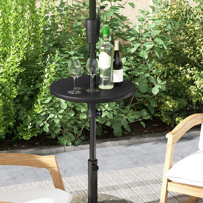 50 cm Outdoor Adjustable Umbrella Table with 38mm Umbrella Hole