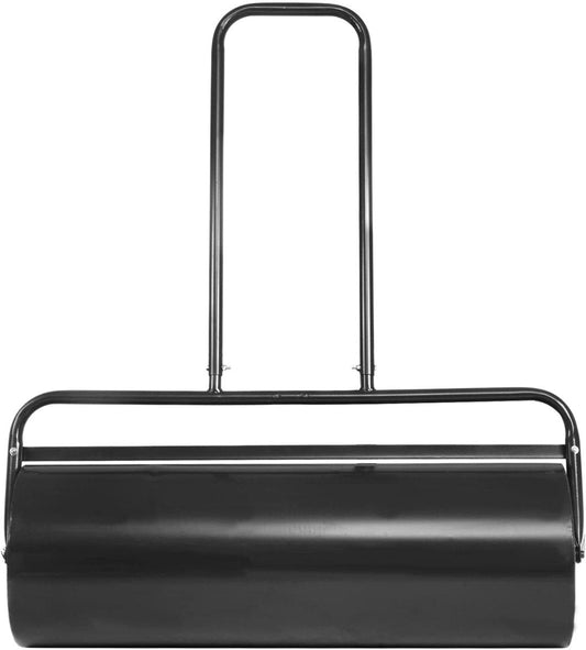 48 L Lawn Roller Steel Lawn Rolling Machine-Black