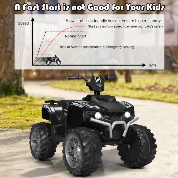 12v Electric Kids Ride On ATV / Quad Bike-Black