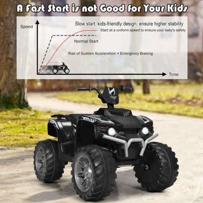 12v Electric Kids Ride On ATV / Quad Bike-Black