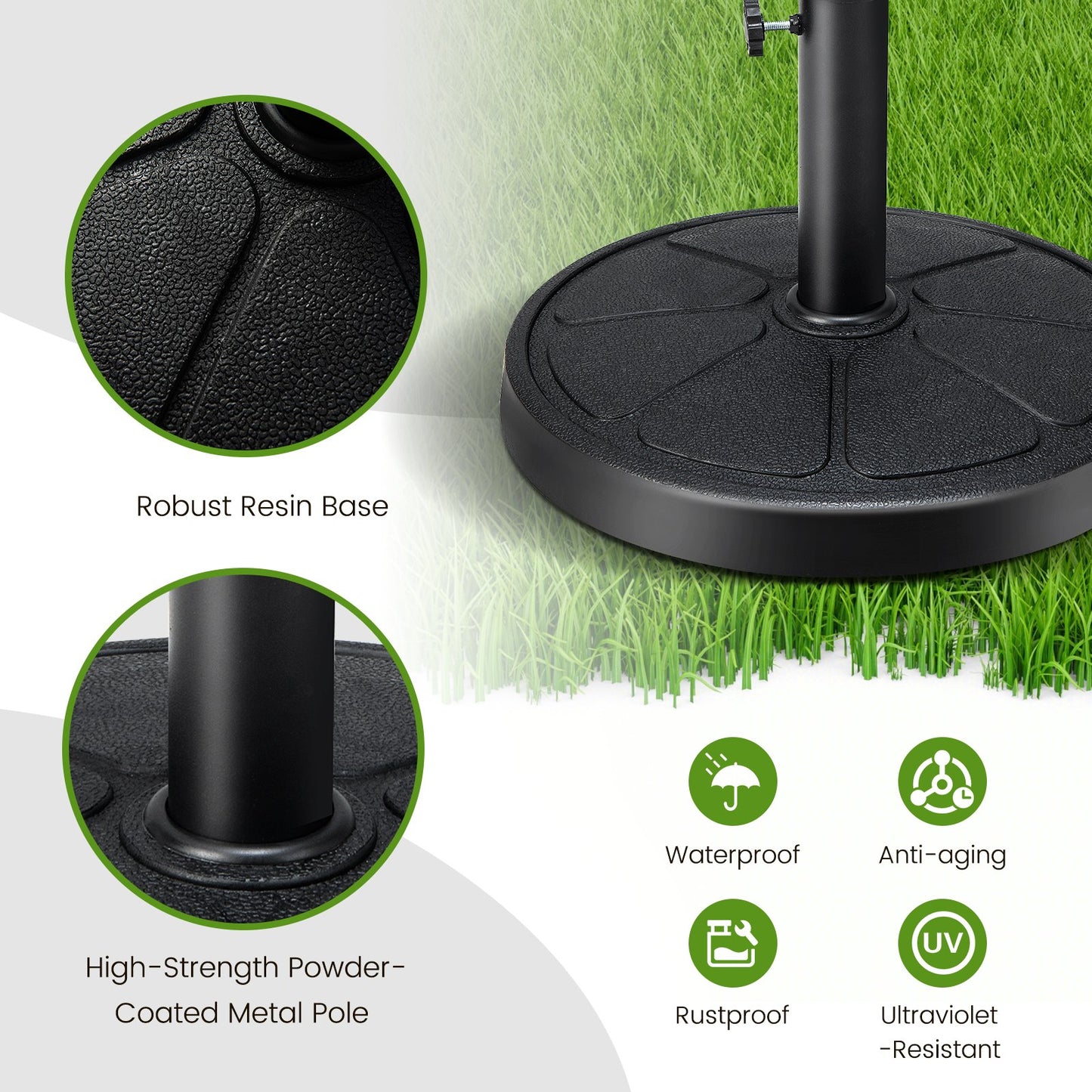 54CM Round Heavy-Duty Patio Umbrella Holder