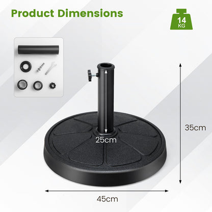54CM Round Heavy-Duty Patio Umbrella Holder