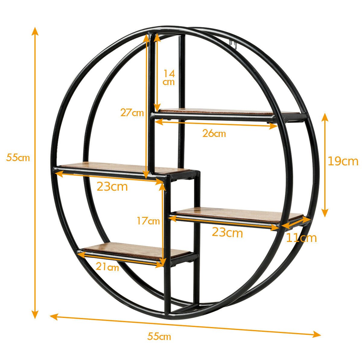 Round Multi-Section Shelf
