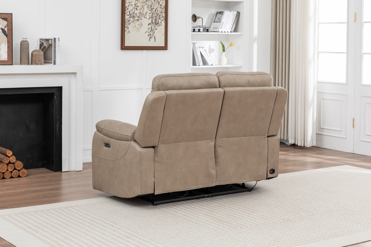 Corley 3 Seater Sofa Beige Stone (Recliner)
