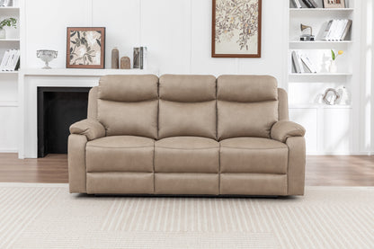 Corley 3 Seater Sofa Beige Stone (Recliner)