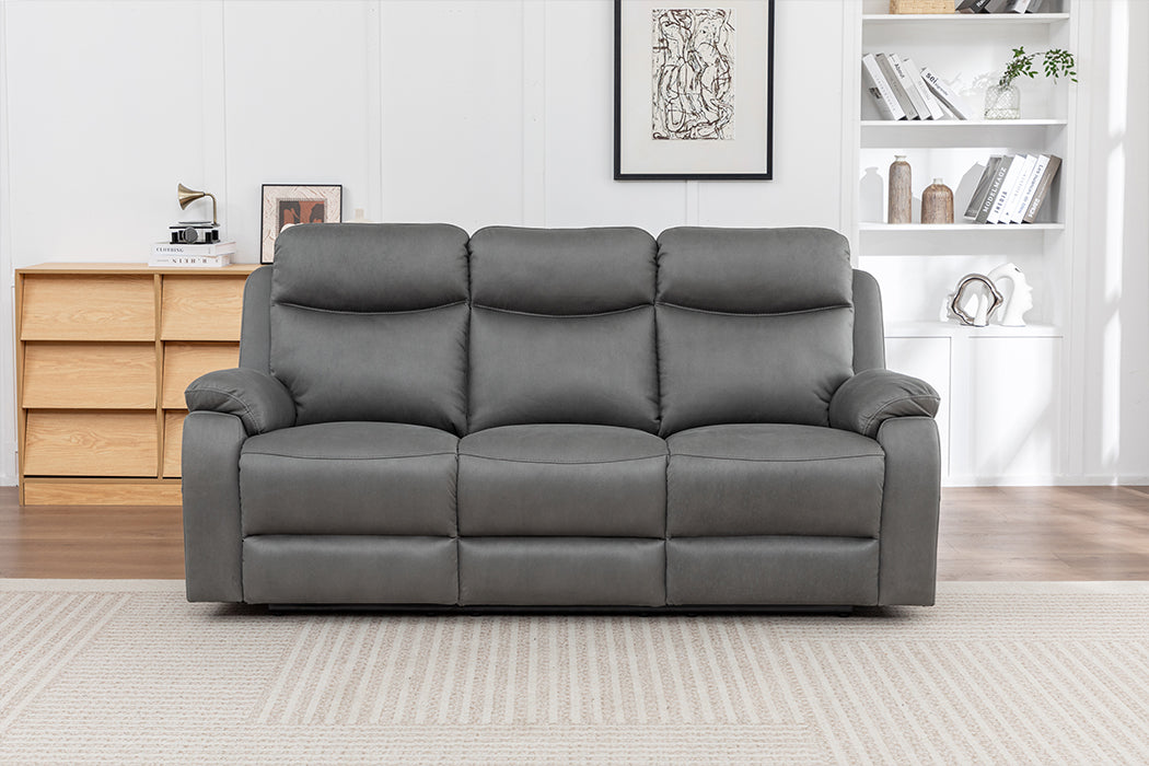 Corley 2 Seater Sofa Grey  (Recliner)