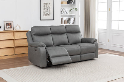 Corley 3 Seater Sofa Grey  (Recliner)