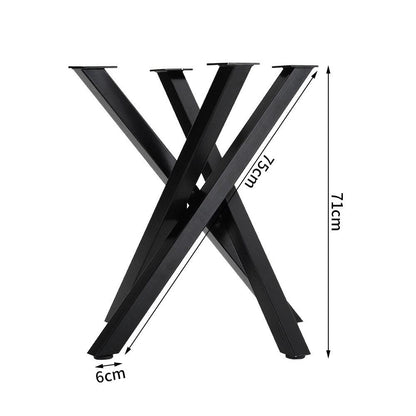 75cm L Criss Cross Metal Coffee Table Legs Replacement
