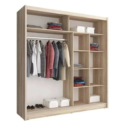 Twiki Sliding Door Wardrobe 200cm - Oak Sonoma