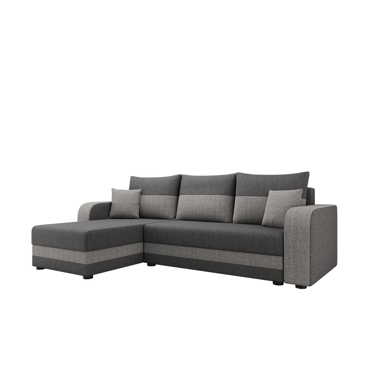 Corner Sofa Bed JUMBO Light Grey / Dark Grey