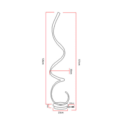 Spiral LED Floor Lamp 131cm Standing Lamp