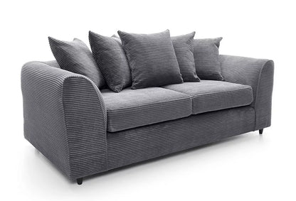 Jill Jumbo 3 Seater Sofa - Grey