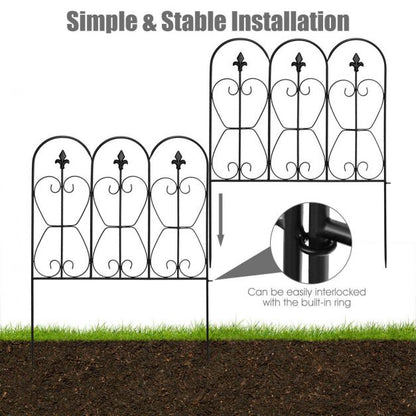 Garden Fencing Panels for Decoration with Arched and Inter-lockable Design