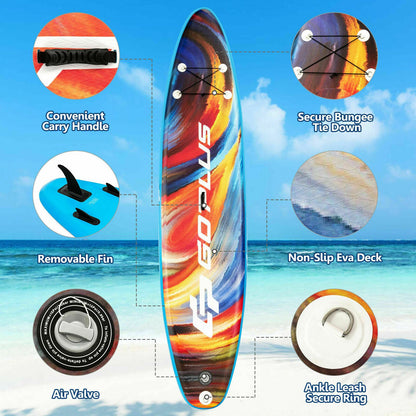 10.5ft/ 11ft Inflatable Stand Up Paddle Board Surfboard-M