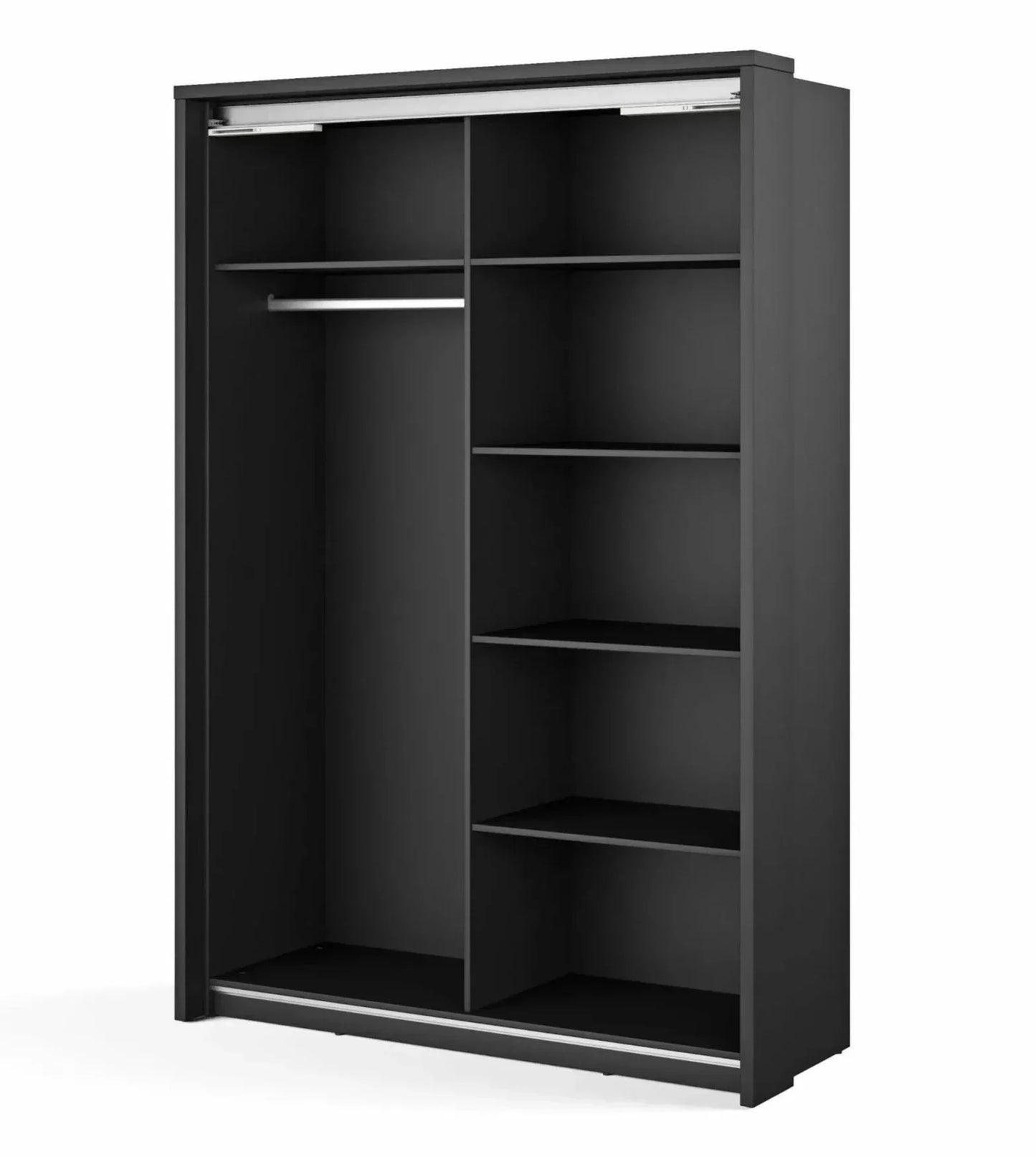 Somerton 2 Door Sliding Wardrobe - Black and Wenge