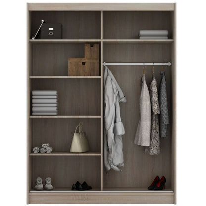 Infinite Grey High Gloss Sliding Door Wardrobe - 150cm and 180cm